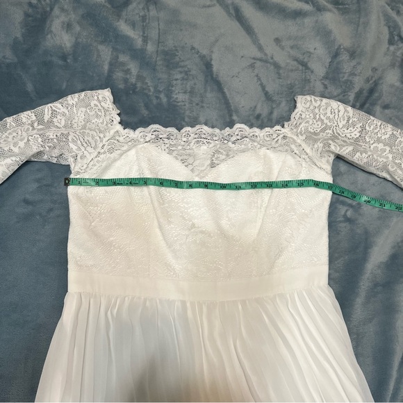 Chi Chi London Bridal BARDOT LACE WEDDING DRESS - Picture 5 of 7